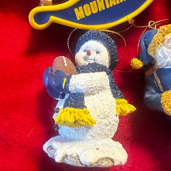 WVU West Virginia Mountaineers Christmas Ornament Bundle, Excellent condition. - Picture 3 of 10